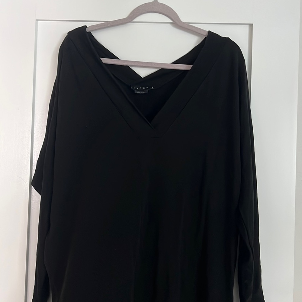 Hatch Mama Maternity Tunic VNeck Dress Oversized Shirt